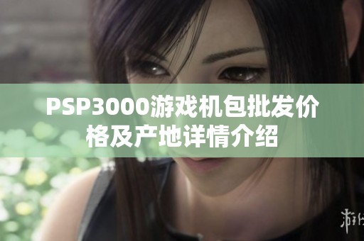 PSP3000游戏机包批发价格及产地详情介绍