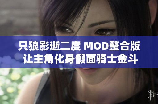 只狼影逝二度 MOD整合版 让主角化身假面骑士金斗展开冒险