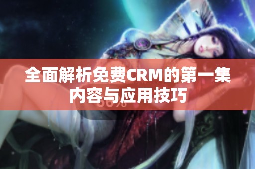 全面解析免费CRM的第一集内容与应用技巧