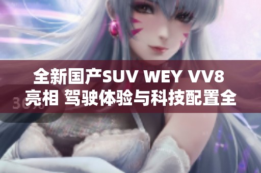 全新国产SUV WEY VV8 亮相 驾驶体验与科技配置全面解析