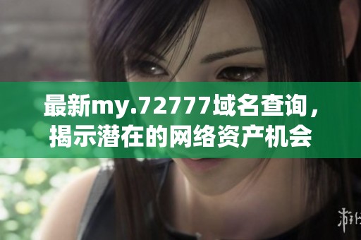 最新my.72777域名查询，揭示潜在的网络资产机会