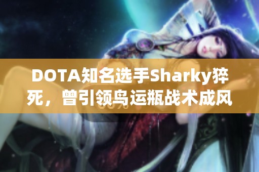 DOTA知名选手Sharky猝死，曾引领鸟运瓶战术成风潮