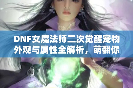 DNF女魔法师二次觉醒宠物外观与属性全解析，萌翻你的冒险之旅！