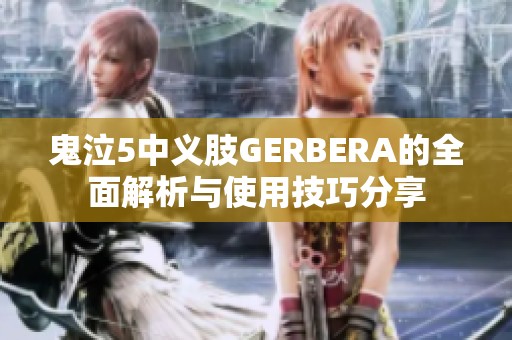 鬼泣5中义肢GERBERA的全面解析与使用技巧分享