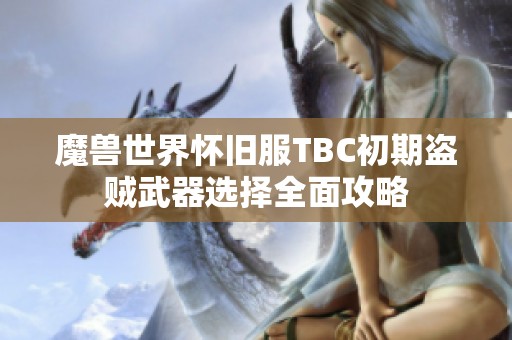 魔兽世界怀旧服TBC初期盗贼武器选择全面攻略