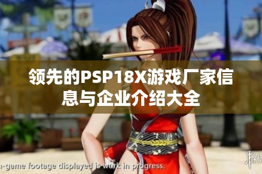 领先的PSP18X游戏厂家信息与企业介绍大全