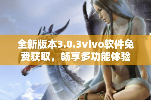 全新版本3.0.3vivo软件免费获取，畅享多功能体验