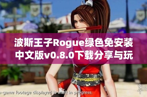 波斯王子Rogue绿色免安装中文版v0.8.0下载分享与玩法解析