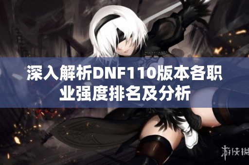 深入解析DNF110版本各职业强度排名及分析